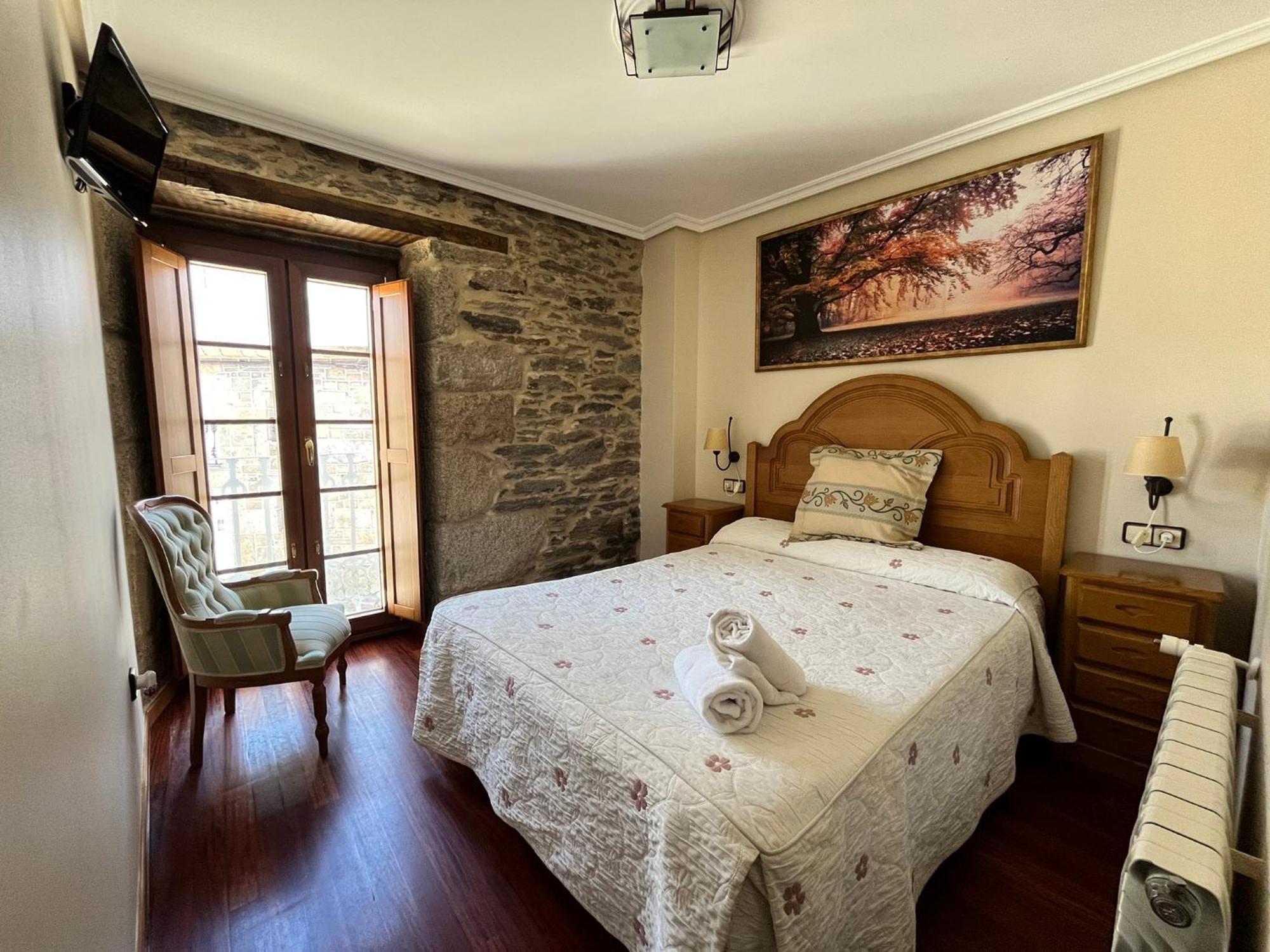 Hotel Caldelas Sacra-Pension Rustica 3 Estrellas Кастро Калделас Екстериор снимка